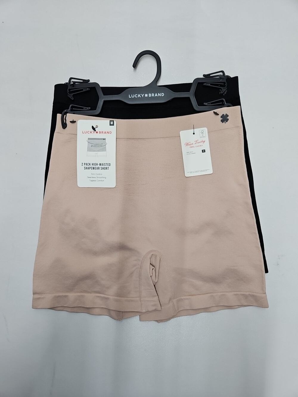 Lucky Brand High-Waisted Shapewear Short Size Medium Multicolor 2pk New